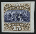 1c-90c 1869 Pictorial Issue, Plate Proofs on India (112P3-129P3).> Complete set, also two 24c and 30c with different shades of vignette, large margins, Very Fine