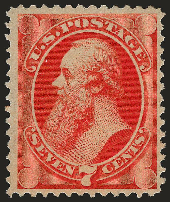 7c Vermilion (149).> Original gum, vivid color, well-centered, reperfed at top (not mentioned on certificate), appears Very Fine, with 1988 P.F. certificate