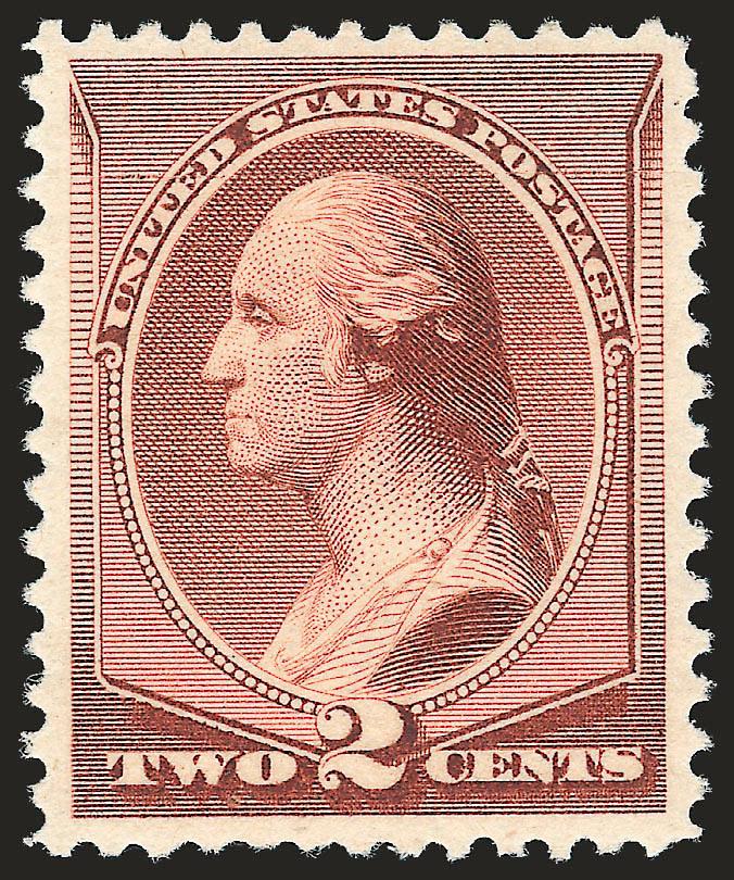 2c Pale Red Brown, Special Printing (211B).> Mint N.H., vivid color and sharp impression, Very Fine and choice, with 2008 P.S.E. certificate (VF-XF 85 SMQ $1,600.00)