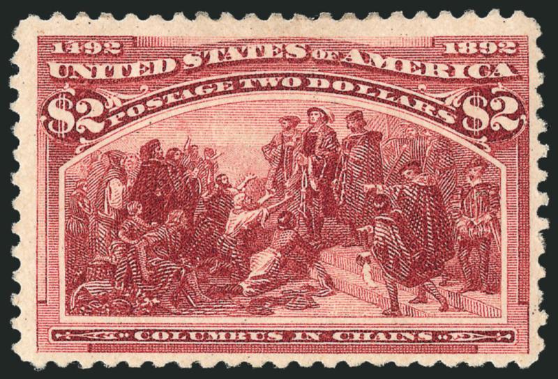 $2.00 Columbian (242).> Original gum, crisp impression, Fine