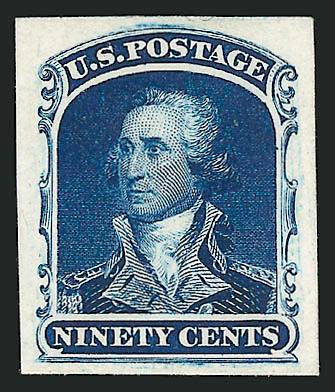 3c-90c 1851-60 Issue, Atlanta Trial Color Proofs (41TC-47TC).> 23 different, incl. complete 5c and 12c plus four different 30c and three different each of the 24c and 90c, Fine-Very Fine
