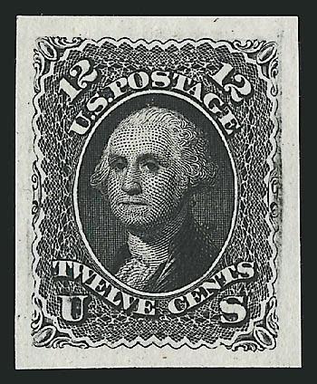 1861-66 Issue, Plate Proofs on India.> 31 proofs, eleven different, incl. Nos. 66P3 and 74P3, few tiny flaws, one 30c oxidized, virtually all Very Fine-Extremely Fine