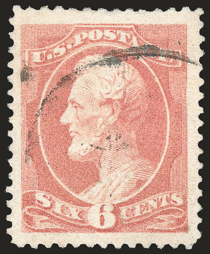 6c Rose (208).> Huge Jumbo margins and nicely centered, light unobtrusive circular datestamp, Extremely Fine, eye-catching used single, with 1985, 2000 and 2008 P.F. certificates