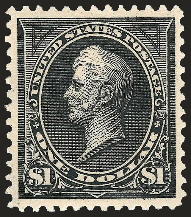 $1.00 Black, Ty. II (276A).> Original gum, lightly hinged, intense shade, unusually choice centering, tiny natural gum wrinkle at top right not mentioned on accompanying certificate, Extremely Fine, with 1968
P.F. certificate for block of four