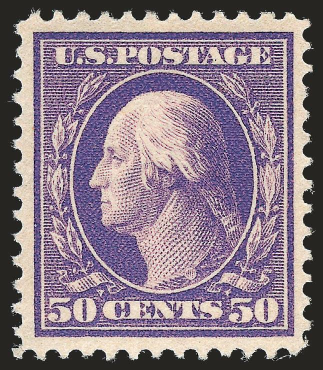 50c Violet (341).> Lightly hinged, gorgeous color on crisp paper, choice centering, Extremely Fine