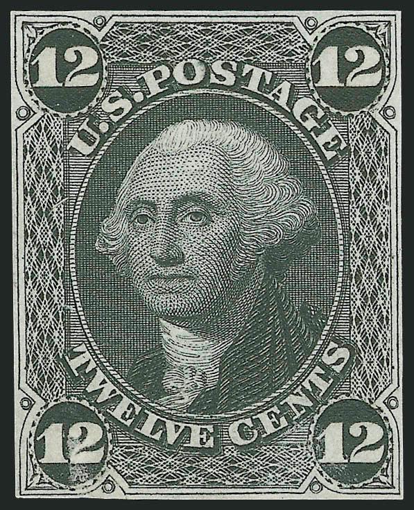 12c Black, Die Essay on India, Cut to Shape (69-E4b).> Ample margins all around, beautiful impression and bright shade, small corner crease at top right, otherwise Very Fine, ex Finkelburg and Lake Shore