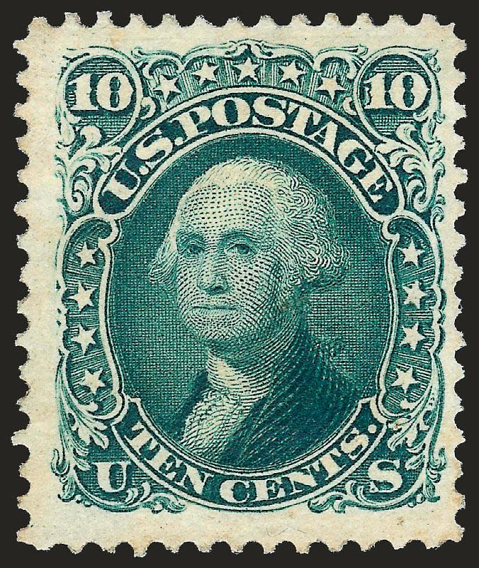 10c Green, Re-Issue (106).> Unused (no gum), rich color, wide margins, Very Fine, only 451 sold, with 1982 P.F. certificate