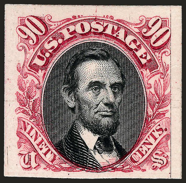 1c-90c 1869 Pictorial, Plate Proofs on Card (112P4-122P4).> Complete set of eleven, incl. both 15c, rich colors, large margins, Very Fine and choice set