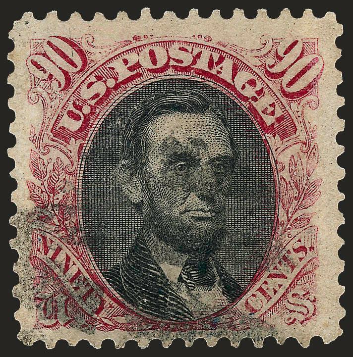 1c-90c 1869 Pictorial Issue (112-120, 122).> Used balance complete except for 10c and 30c, duplication of some, incl. twelve 3c, four 6c and three 24c, few flaws to be expected, appear Fine-Very Fine, also incl.
120P4