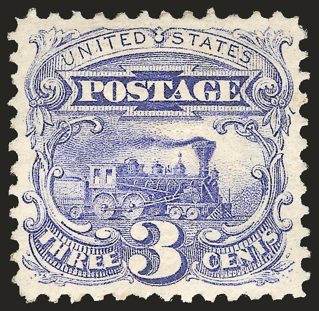 3c Ultramarine (114).> Original gum, precise centering with evenly proportioned margins, crisp impression, Very Fine and choice, with 1995 P.S.E. and 2000 P.F. certificates