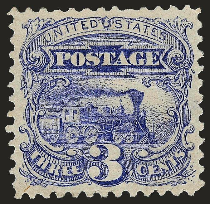 3c Ultramarine (114).> Original gum, lightly hinged, rich color, Very Fine and choice, ex Chapin, with 2003 P.F. certificate