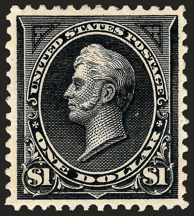 $1.00 Black, Ty. I (276).> Original gum, single hinge mark, detailed impression, Very Fine and choice, with 1998 P.S.E. certificate