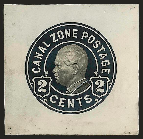 CANAL ZONE, 1932, 2c Goethals, Essay (U11-E).> 40 x 39mm, appears to be a photographic essay, touched up by hand in spots, Very Fine, possibly unique