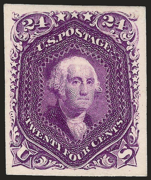 1c-90c 1861-66 Issue, Plate Proofs on Card (63P478P4).> Eleven different, incl. key 65P4, 70P4 and 73P4, fresh, beautiful colors, Very Fine-Extremely Fine