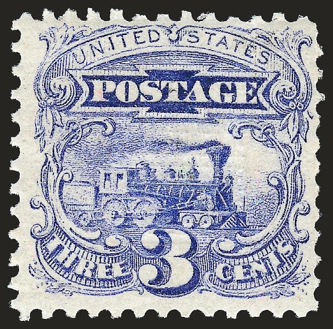 3c Ultramarine (114). Mint N.H.,> exceptionally fresh and Fine, Scott Retail as hinged