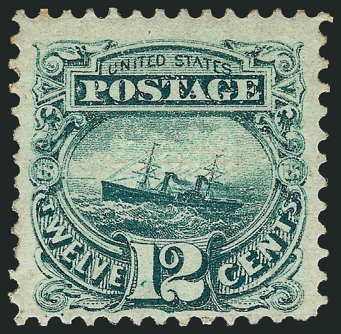 12c Green (117).> Original gum, clear impression and nicely centered, Fine and attractive, with 2002 P.F. certificate