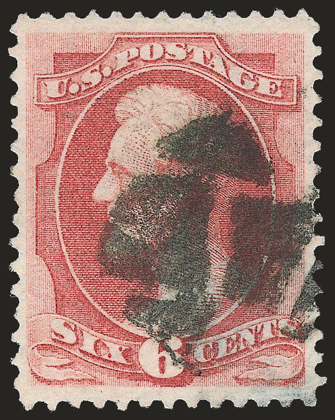 6c Carmine, Grill (137).> H. Grill, rich color, bold strike of cork cancel, Extremely Fine, with 2008 P.S.E. certificate (VF-XF 85 SMQ $820.00)