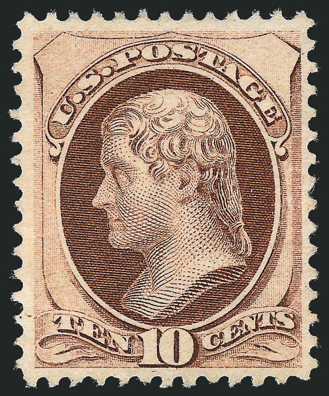 10c Brown, Grill (139).> H. Grill, unused (no gum), bright color and clear impression, Extremely Fine, with 2008 P.S.E. certificate