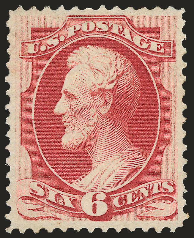 6c Carmine (148).> Slightly disturbed original gum, unusually well-centered, lovely color and clear impression, Very Fine and choice, with 2008 P.F. certificate