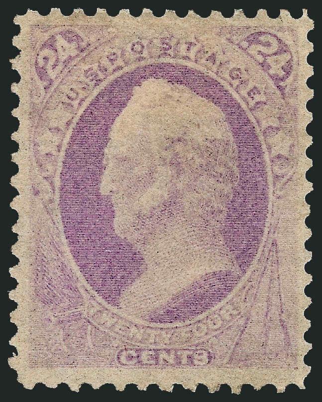 24c Purple (153).> Disturbed original gum, unusually well-centered, pastel shade, Very Fine, with 2002 P.F. certificate