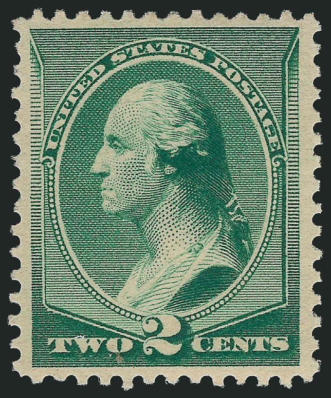 2c Green (213).> Mint N.H., attractively centered with vivid color, Extremely Fine, with 2008 P.S.E. certificate (VF-XF 85 SMQ $295.00)
