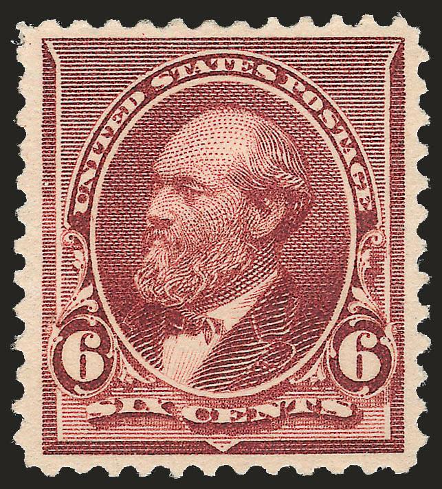 6c Brown Red (224).> Original gum, exceptionally well-centered, rich color, Extremely Fine, with 2006 P.F. certificate