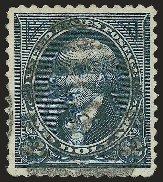 $2.00 Dark Blue (277a).> Bold numeral grid cancel, wide margins, dark shade, Very Fine and choice, with 2002 P.F. certificate