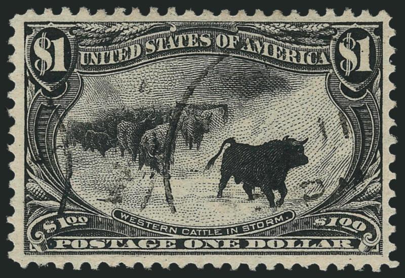 $1.00 Trans-Mississippi (292).> Light circular datestamps, Very Fine
