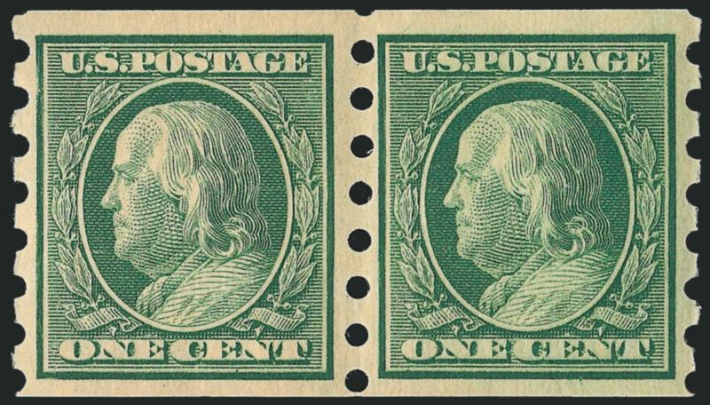 1c Green, Mailometer Ty. III (343).> 2mm and 3mm pairs, Fine-Very Fine, with 2005 and 2002 P.F. certificates respectively