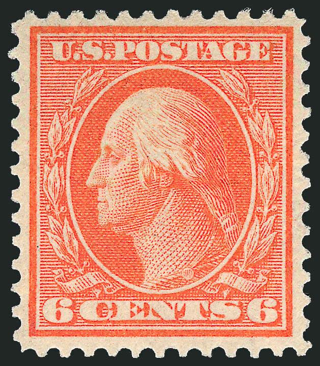 6c Red Orange (336).> Mint N.H., near perfect centering, vivid color on crisp white paper, Very Fine and choice, with 2004 P.F. certificate