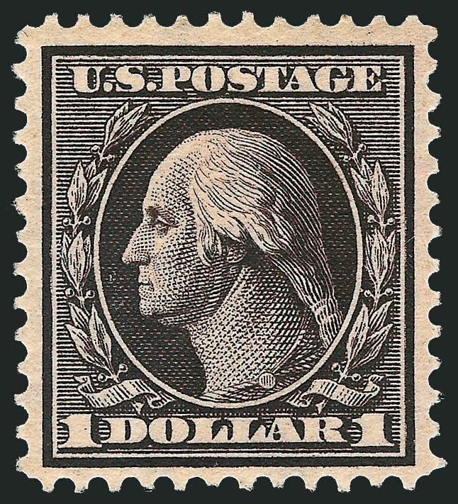 $1.00 Violet Brown (342).> Mint N.H., nice margins and attractively centered, strong color, crisp impression, Very Fine, with 2008 P.S.E. certificate