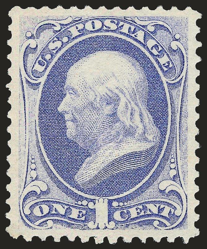 1c Ultramarine, Grill (134).> I. Grill, original gum, very lightly hinged, brilliant color on post-office fresh paper, clearly-defined I grill which is the smaller of the two grill sizes, beautiful centering
with wide and balanced margins<><>^EXTRE