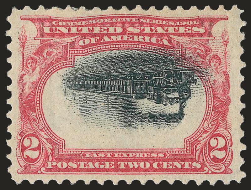 2c Pan-American, Center Inverted (295a).> Original gum, h.r., superbly centered with wide balanced margins, bright colors and clear impressions of vignette and frame<><>^EXTREMELY FINE GEM. ONE OF THE FINEST
ORIGINAL-GUM EXAMPLES OF THE 2-CENT PAN-