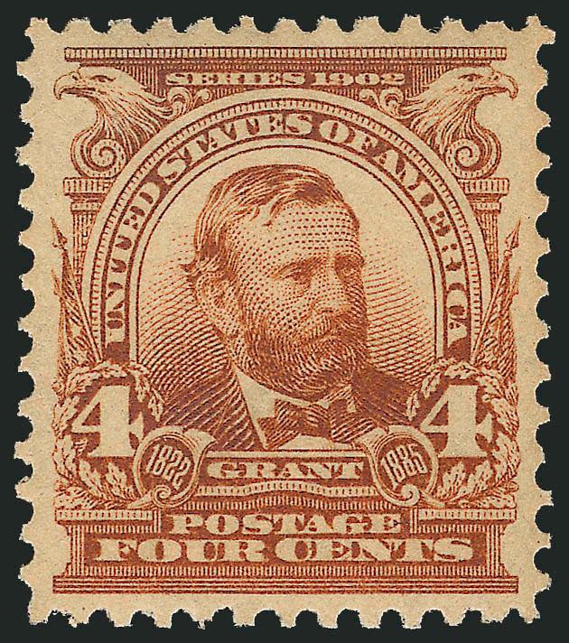 4c Brown (303).> Mint N.H., rich color, well-balanced margins, Extremely Fine, with 1996 P.F. certificate