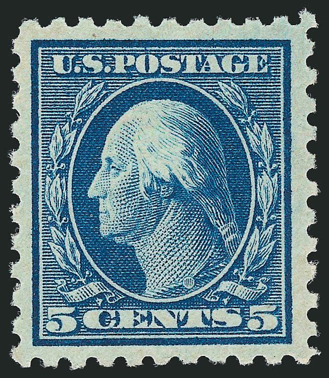 5c Blue (466).> Mint N.H., brilliant color, crisp impression, wide margins, Very Fine and choice, with 1992 P.F. certificate