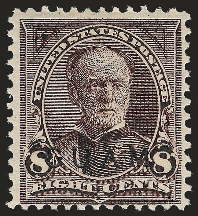 1900, 8c Violet Brown, Special Printing (7SP).> Original gum, faintly hinged, with red Special Surcharge backstamp, Fine, with 1978 P.F. certificate