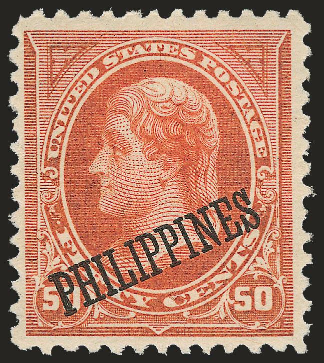 1899, 50c Orange (212).> Original gum, lightly hinged, nice margins, Very Fine and choice
