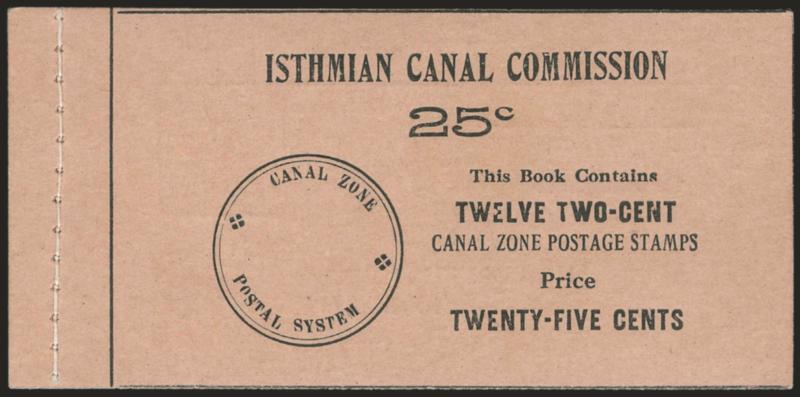1909, 2c Vermilion & Black, Ovpt. Reading Up, Booklet Pane of Six, Handmade, Perf Margins (32c).> Two panes in complete unexploded 25c booklet, both Pos. J, Mint N.H., Fine-Very Fine, booklet Extremely Fine,
incredible quality, ex Drucker, with 2003