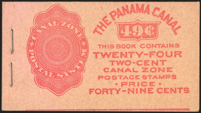 1924, 2c Carmine, Ty. A Ovpt., First Printing, Booklet Pane of Six (73a).> Complete unexploded 49c booklet of four Mint N.H. panes of six, all pos. A, Very Good-Fine, the covers Extremely Fine, ex Plass, Scott
Retail as four hinged booklet panes