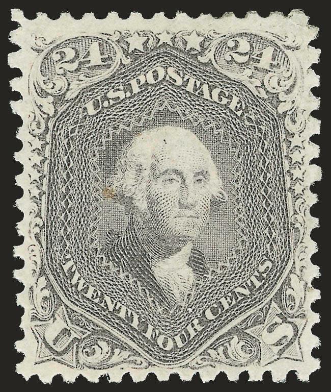 24c Lilac (78).> Original gum, bright color, detailed impression, trivial natural inclusion at left center<><>^VERY FINE ORIGINAL-GUM EXAMPLE OF THE 24-CENT LILAC 1863 ISSUE.^<><>With 2004 P.S.E.
certificate