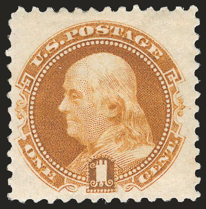 1c Buff, 1880 Re-Issue (133).> Original gum, rich color, fresh and Very Fine, with 1988 P.F. certificate