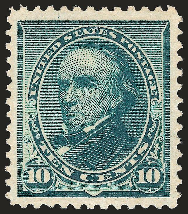 10c Green (226).> Mint N.H., deep rich color and proof-like impression, wide margins, fresh and Extremely Fine, a very attractive stamp, with 2002 P.F. certificate