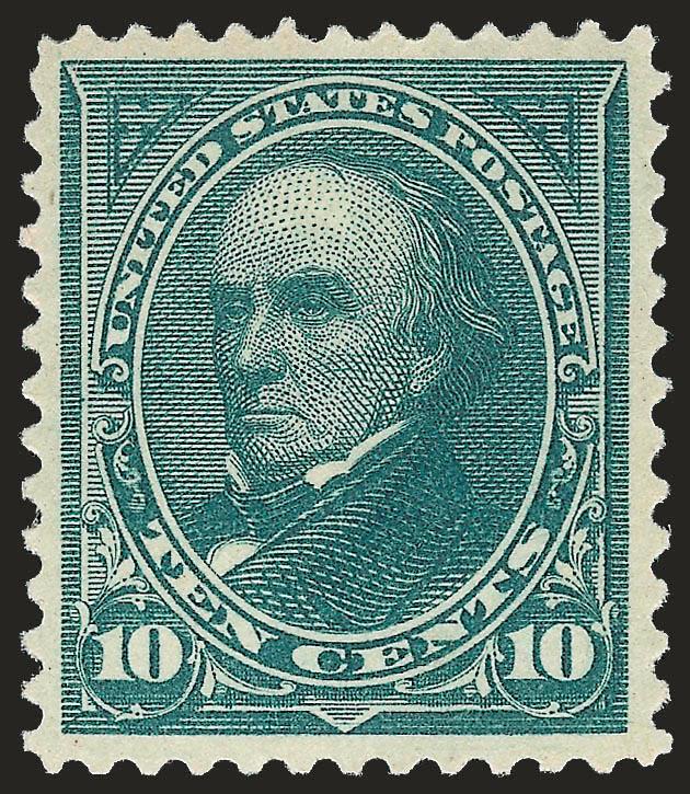 10c Dark Green (258).> Original gum, lightly hinged, well-proportioned margins, detailed impression, Extremely Fine, with 1989 P.F. certificate