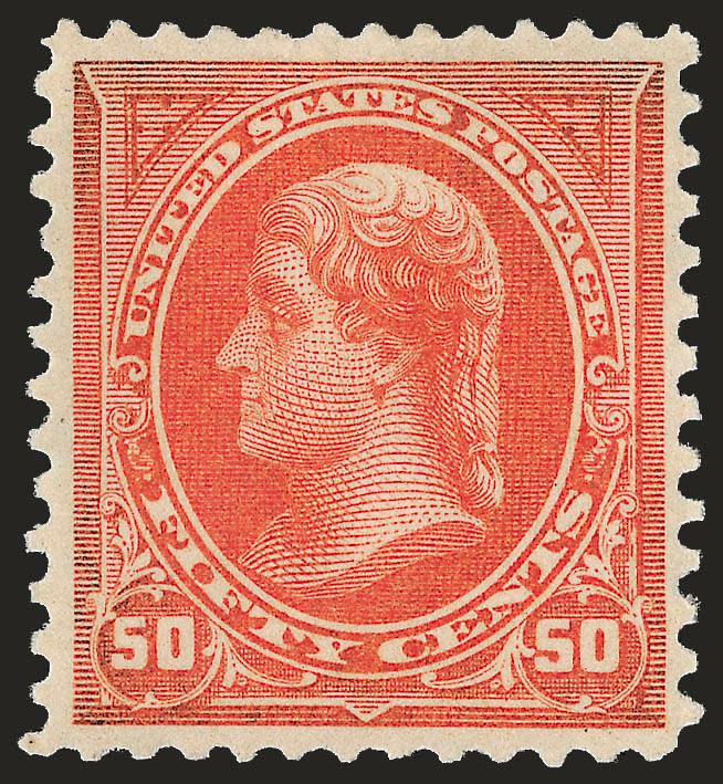 50c Orange (275).> Original gum, single light hinge mark, bright color, well-balanced margins, fresh and Extremely Fine, with 1977 and 2001 P.F. certificates