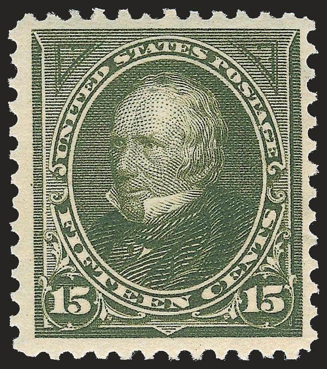 15c Olive Green (284).> Mint N.H., warm color, fresh and Very Fine