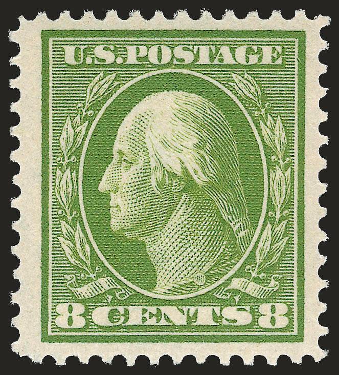 1c-15c 1908-09 Issue (331-340, 343-347, 351).> Mint N.H., except No. 351 slight gum soak, bright colors, nearly all with wide margins, excellent centering throughout, Very Fine-Extremely Fine, seven with
certificates