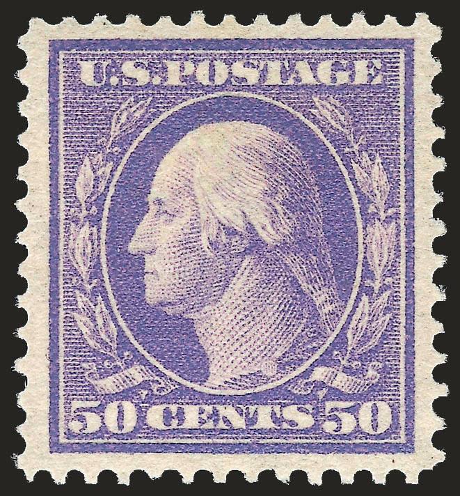 50c Violet (341).> Lightly hinged, well-centered with balanced margins, pretty pastel color, Extremely Fine, with 2001 P.F. certificate