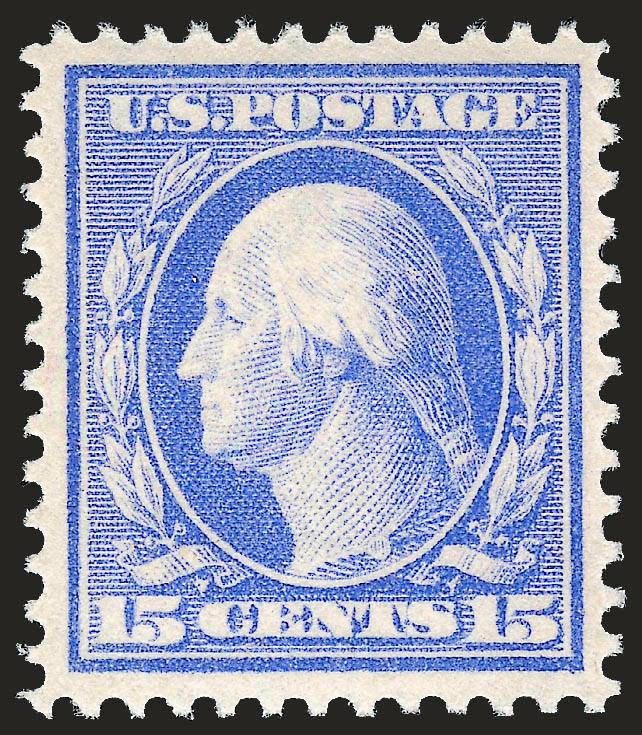 15c Pale Ultramarine (382).> Mint N.H., exceptionally well-centered, delightful pastel color, Extremely Fine, with 2000 P.F. certificate for a block