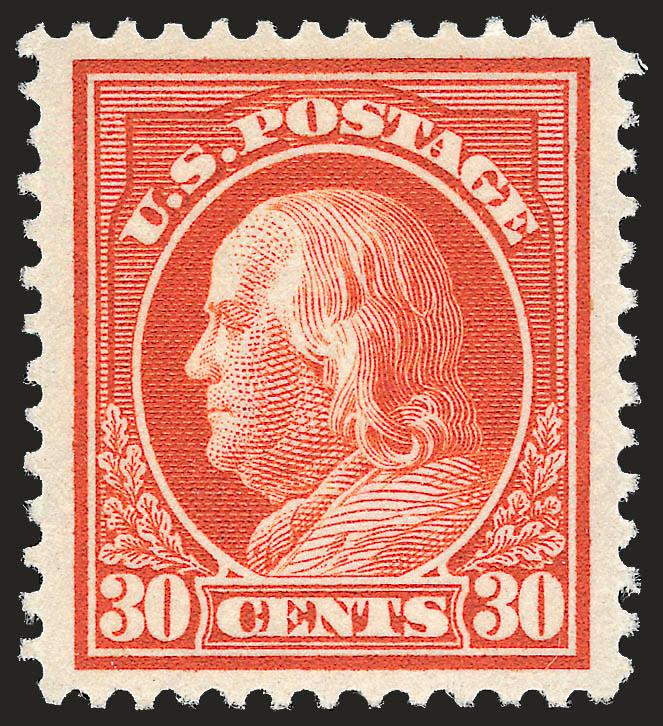 30c Orange Red (420).> Mint N.H., vibrant color on bright paper, well-balanced margins, Extremely Fine, with 1991 P.F. certificate