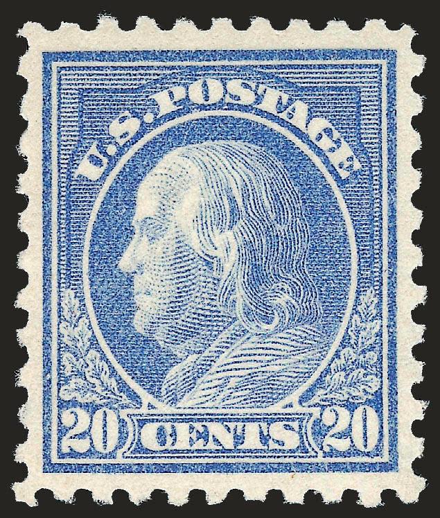 20c Ultramarine (438).> Mint N.H., deep rich color on bright paper, well-balanced margins, Extremely Fine, with 1993 P.F. certificate